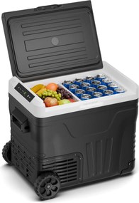 Klarstein PolarForce 50L răcitor cu compresor| Panou LCD, iluminat, off-road, protecție baterie, 12V/230V