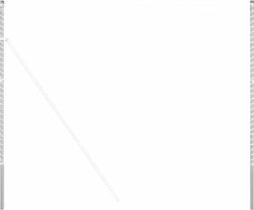 vidaXL Stâlp de gard. 2 pcs Argintiu Oțel vopsit în pulbere