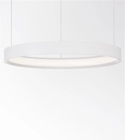 Lustra LED suspendata design modern circular PERRINE D-40cm alba