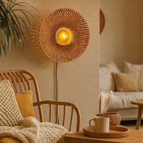 Aplica din bambus Bali M natur, 60cm BALI/W/6015/BN