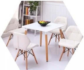Scaune de sufragerie 4buc din piele, Diamond
