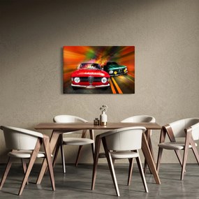 Tablou - Mașini de curse retro (90x60 cm)