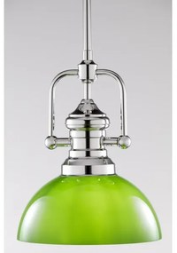 Jupiter 2071 - Lustră pe tijă PLATINO 1xE27/15W/230V verde/crom lucios