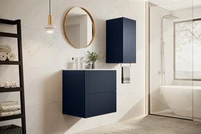 Raft de baie suspendat Nicole 70 cm - MDF albastru marin