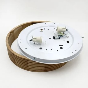 Brilagi - Plafonieră LED CARVALHO MODERN 2xE27/60W/230V Ø 37,5 cm stejar