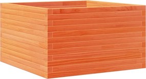 vidaXL Jardinieră grădină, maro ceruit, 80x80x45,5 cm, lemn masiv pin