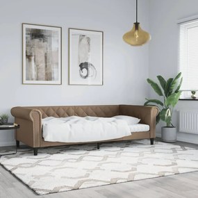 354225 vidaXL Cadru de pat, cappuccino, 80x200 cm, piele ecologică