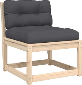 vidaXL Canapea de grădină cu perne, lemn masiv de pin