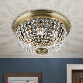 Plafonieră de cristal Orion DLU 1840/47 PLAFOND 6xE27/40W/230V d. 47 cm bronz