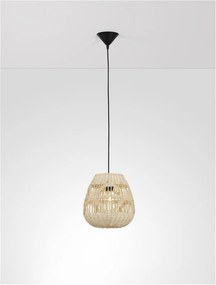 Lustra / Pendul modern design natural ratan MARLO D-27cm