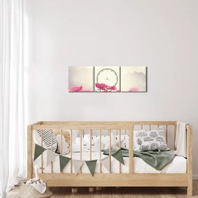 Tablou - Maci (cu ceas) (90x30 cm)