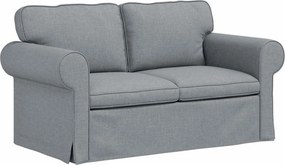 vidaXL Canapea Gri deschis 155 x 82 x 80 cm țesătură