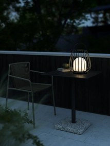 Lampa LED portabila pentru exterior solara cu baterii Jim To-Go negru