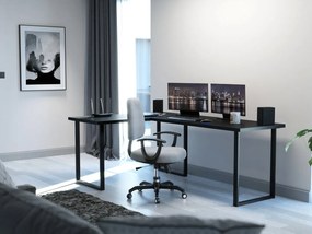 Masă PC de colț Vintid (Negru). 1054978