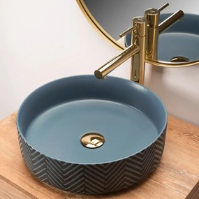 Lavoar Ashley ceramica sanitara albastru - 40 cm
