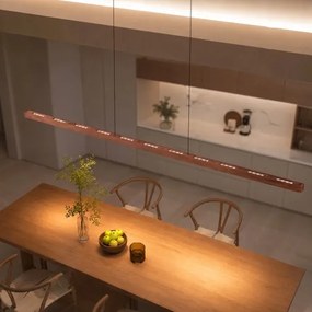 Immax NEO 07309L-LED Lustră suspendată dimabilă pe cablu cu senzor MADEIRA, 37W/230V, 157 cm, nuc