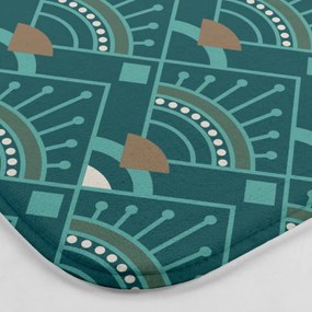 Covoraș de baie petrol pentru WC 45x45 cm Imperia – douceur d'intérieur