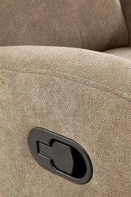 Fotoliu recliner Oslo 1S stofa bej H100 cm