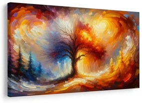Tablou arborele vieții de toamnă în lumină