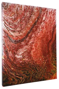 Tablou pictat manual, acrilic pe panza, 27 x 35 cm