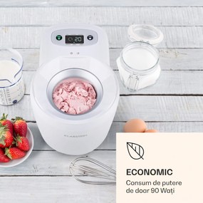 Klarstein SCHNEEFLÖCKCHEN, aparat de înghețată, termoelectric, 700 ml, lumină, culoare albă