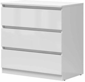 Comodă Tetrix 2 (alb lucios) . Promo -44%. 1098478