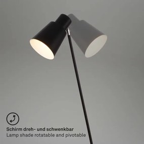 Lampadar Brilo 1xE27/10W/230V negru