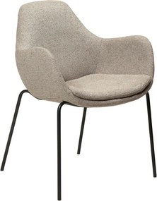 Fotoliu bej cu tapițerie din țesătură bouclé Zimmer – DAN-FORM Denmark