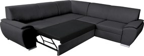 Set canapea, dreapta, material textil gri închis, AMILA ROH