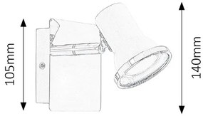 Aplica LED cu spot directionabil pentru baie IP44 Steve 5497 RX