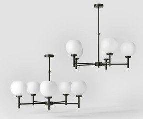 Candelabru din alama stil modern Art Deco Spheres