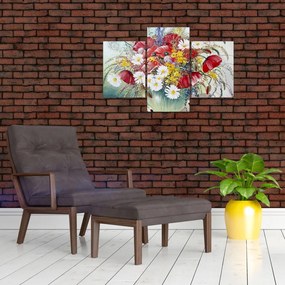 Tablou - Vază cu flori sălbatice (90x60 cm)