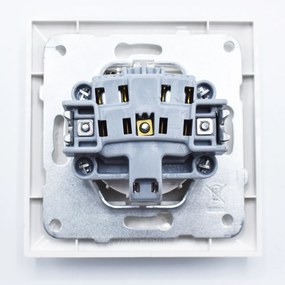 Priza cu capac Arkedia Pansonic, ST, alba