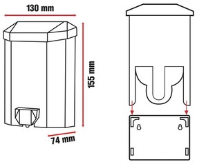 Dozator săpun Orion Pinar, 430 ml