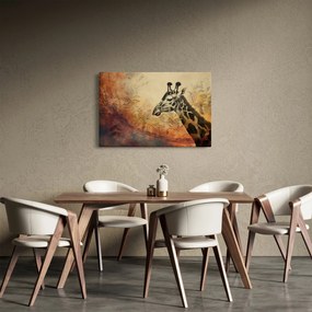 Tablou - Girafă, pictură (90x60 cm)