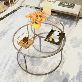 SET 2x măsuță de cafea BELARUS negru