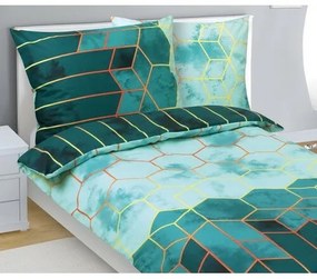 Bellatex Lenjerie de pat din bumbac Plástev verde,140 x 200 cm, 70 x 90 cm