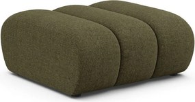 Taburet verde cu tapițerie din chenille Lupine – Micadoni