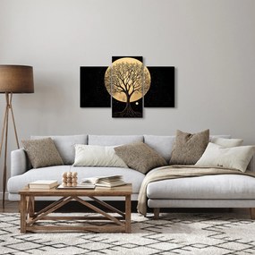 Tablou – Arbore în lună plină aurie I. (90x60 cm)
