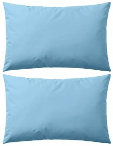 vidaXL Perne de exterior, 2 buc., albastru deschis, 60 x 40 cm