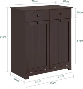 LOTUS27 - Cos de rufe dublu Maro, 78 cm - Mobilier Baie Lotus