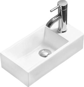 Mexen Inez chiuvetă pe blat stânga 40 x 20 cm, albă - 21484000L