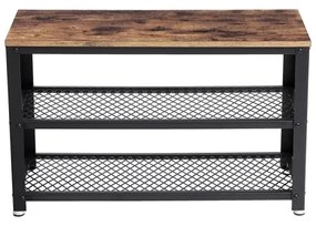 Pantofar DAVOR maro/negru