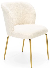 Scaun de sufragerie Krishna (crem + auriu). 1039648