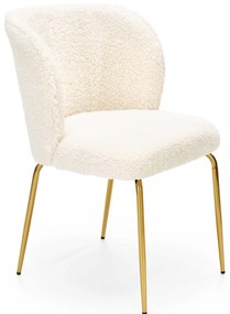 Scaun de sufragerie Krishna (crem + auriu). Promo -6%. 1039648