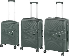 TraveLux Endure gurulós bőrönd szett sötétzöld