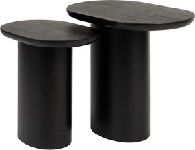 Măsuțe auxiliare 2 buc. cu blat din lemn de mango 37x56 cm Bela – White Label