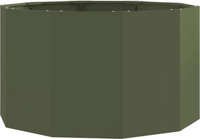 vidaXL Jardinieră Verde măsliniu 90 x 90 x 50 cm Oțel