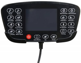Fotoliu cu functie de masaj si incalzire Solaria crem/gri H105 cm