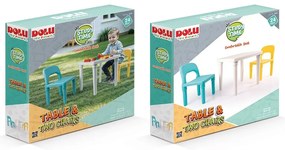 Dolu Set de grădină pentru copii, masă și 2 scaune